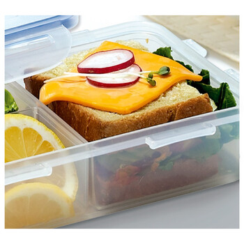 
                                        乐扣乐扣 塑料保鲜盒HPL814C方形储物盒460ml 便当盒 透明饭盒                
