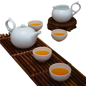 
                                        华青瓷 华光陶瓷贤源茶具套装 功夫茶具 花茶具 精致礼品套装                