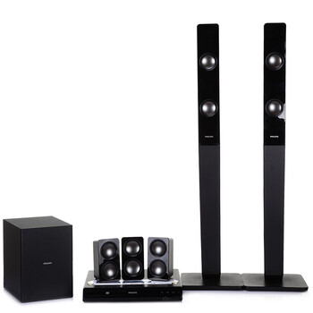 飞利浦（PHILIPS）HTD3540 音响 音箱 家庭影院 功放 DVD 5.1声道音箱 高清1080P USB连接 卡拉OK（黑）