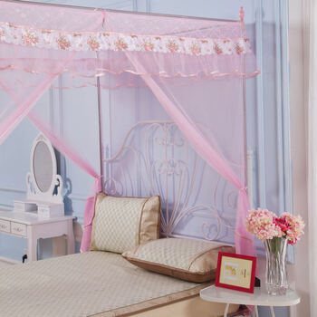 方形蚊帐安装_正方形蚊帐怎么安装_夏季撑杆蚊帐怎么挂