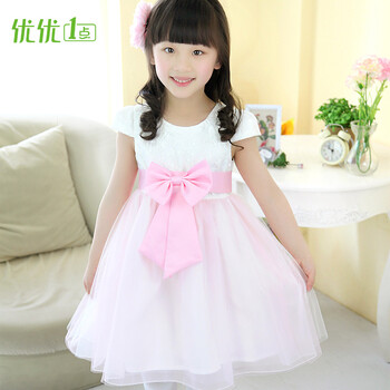 优优1点 女童连衣裙<em>夏装</em> 儿童 童装女 <em>裙子</em> 夏天