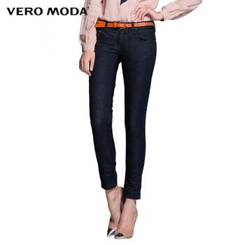 <em>Vero Moda</em>棉弹低腰女修身小脚口九分牛仔裤(