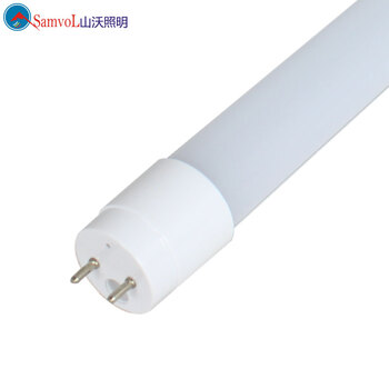 山沃照明 9瓦LED灯管T8日光灯0.6米分体支架灯节能光管 正白光