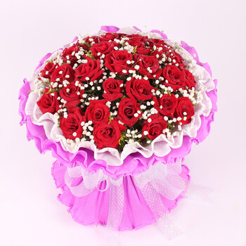 33朵红玫瑰同城花店性价比 99朵纸玫瑰花礼盒