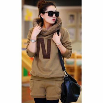 欧诗罗兰秋<em>冬装</em>新款卫衣<em>两件套</em>加厚韩版女装休