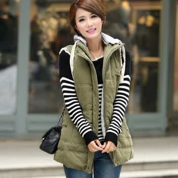 年终热卖 <em>女士马甲</em> <em>秋冬</em>款韩版修身<em>显瘦</em>大码羊