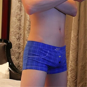 年末巨献 限时促销 <em>男士内裤</em> 无囊袋格子内裤 性