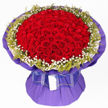 鲜花速递 生日 99朵红玫瑰鲜花 丽水衢州荆州安