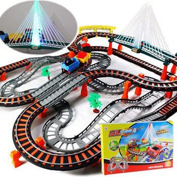 立昕 超大型托马斯火车加汽车轨道组合玩具 高