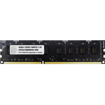 宇帷(AVEXIR)超值系列 DDR3 1600 4GB 台式机内存(AVD3U16000904G-1BW)