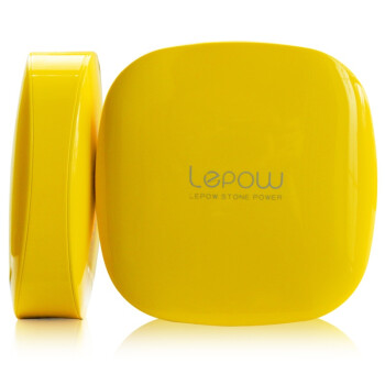 乐泡（lepow） 月光石 双USB 聚合物移动电源/充电宝  6000毫安 黄色