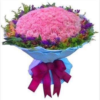 利迢花艺鲜花店速递康乃馨感恩长辈节日礼品生