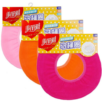 美丽雅 提花彩条O型马桶圈马桶垫 HC047716