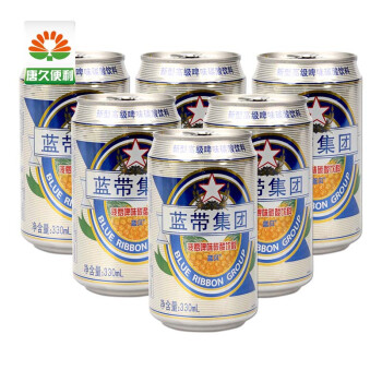 蓝带菠萝啤330ml *6听【仅配送山西太原】