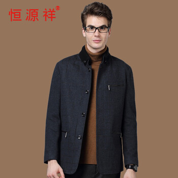 <em>恒源祥</em>男士<em>毛呢</em>大衣 2013秋冬中长款英伦商务