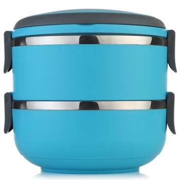 吉康(JIKANG LIFE) 双层饭盒 塑钢 蓝色JK-201