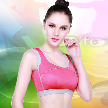 大码无钢圈运动<em>文胸</em>十文女士背心式跑步收副乳