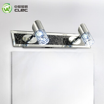 中照clec led镜前灯 现代简约浴室卫生间壁灯化妆灯卫浴灯具灯饰  WJ906002 WJ906002-2头