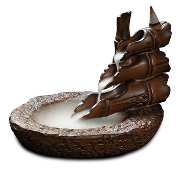 窑变釉香烟倒流陶瓷香炉