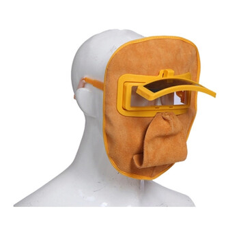 新款全牛皮电焊防护面罩眼镜 焊工烧焊防紫外