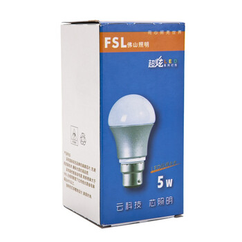 
                                        
                                                            佛山照明（FSL）LED卡口球泡B22口节能灯泡5W日光色6500K                
