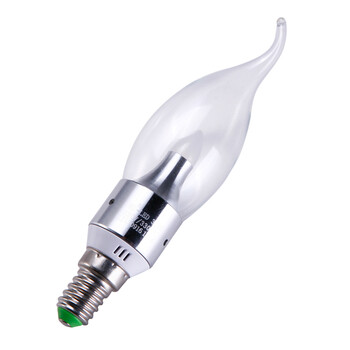 VNC 新一代360度发光LED灯泡蜡烛灯3WE14水晶灯光源360L01/K01 正白光K01