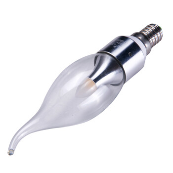 VNC 新一代360度发光LED灯泡蜡烛灯3WE14水晶灯光源360L01/K01 正白光K01