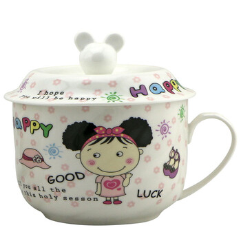 敏杨 卡通多用途杯<em>大头</em>弟/<em>大头妹</em> 陶瓷创意卡通