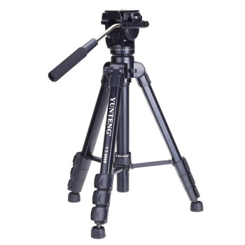 云腾（YUNTENG） VT-8008 微电影级专业大型三脚架云台套装 微单数码单反相机摄像机用 优质铝合金三角架黑色