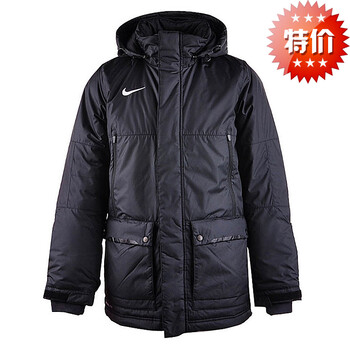 <em>耐克</em> <em>Nike</em> <em>男款</em>户外运动 冬棉袄长款 足球厚棉服