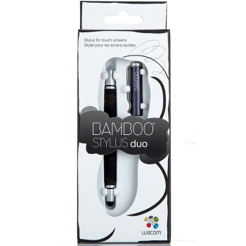 和冠（Wacom） CS-150/K0-A Bamboo Stylus duo 二代触控笔 黑色 平滑自然 电容笔 手写笔 触屏笔 触控笔