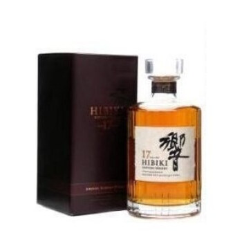 日本原装进口Suntory Hibiki三得利响牌乡音17年调和威士忌43度 瓶