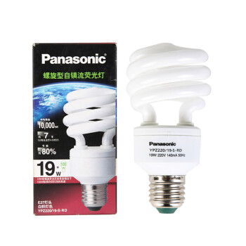 Panasonic/松下 螺旋型自镇流荧光灯节能灯(19W E27灯头 日光色/白炽灯色) 19W/E27白炽灯色-黄光