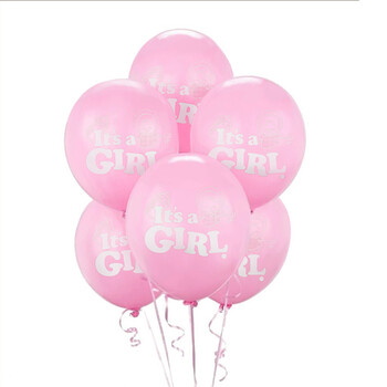 
                                        孩派（HihgParty） 生日派对装饰气球12寸乳胶气球周岁米奇男女宝宝笑脸气球1个 粉色女宝宝                