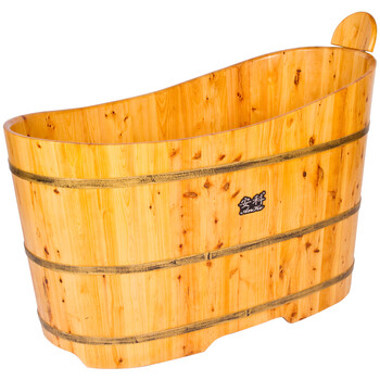 安科香柏木木桶浴缸 木质沐浴桶 泡澡桶成人木盆洗澡桶AK-T024 1200*600*780【图片 价格 品牌 报价】-京东