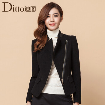 Ditto迪图 2013<em>秋装</em>新款<em>小西装女外套</em>长袖修身