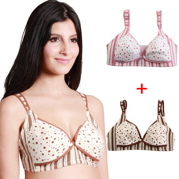 贝亲 全棉孕妇<em>胸罩</em> 兰点 M小组,贝亲 全棉孕妇