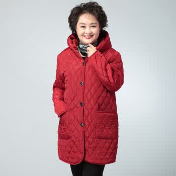 麦子熟了 <em>中老年女装</em>棉衣新款 中年妈妈装棉服