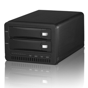 IT-CEO V12S3 3.5寸网络云存储盒 双硬盘盒磁盘阵列盒/硬盘架 尊贵黑