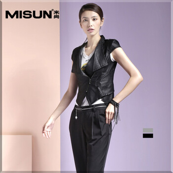 2014米尚春装新款韩版<em>女装</em>休闲时尚<em>马甲马夹</em>