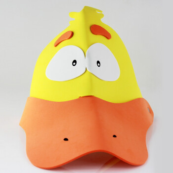 仕彩 eva卡通立体帽子 儿童面具 游戏搞怪装扮 幼儿园表演道具 鸭子a