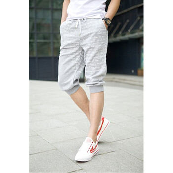 BOILL 新款<em>字母印花</em>七分裤<em>男短裤</em> SC703Y13