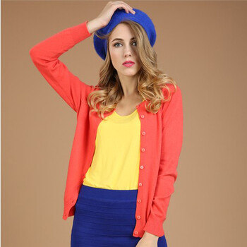 吉梅2013秋装新款女装韩版毛衣<em>外套</em> 针织衫开