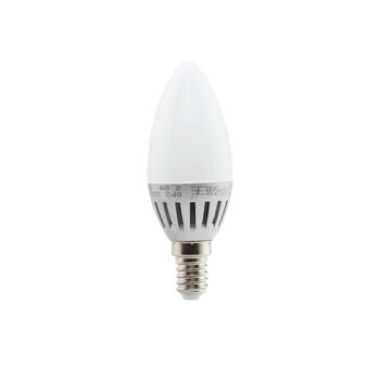 华强 E14小螺口led灯泡家用照明玉兰内涂泡 玉兰内涂烛泡白光 2.8