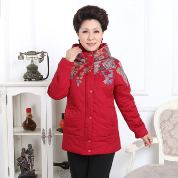 【<em>可货到付款</em>】惑许 冬季新款中老年<em>女装</em>棉服