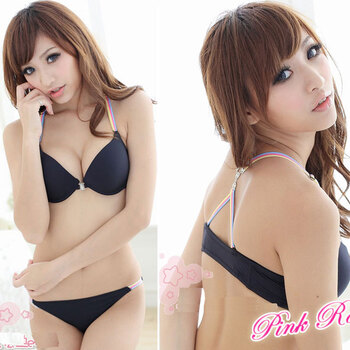 日本JChere<em>欲望</em>背式<em>胸罩</em>和短裤设置] [米歇尔收