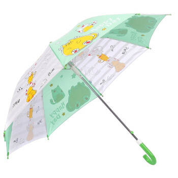 天堂伞 欢乐童年直杆自开儿童晴雨伞13007E橄绿色