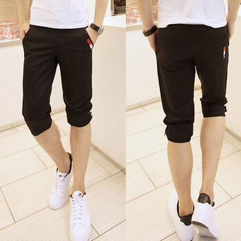 asics 男士热裤 休闲五分裤 <em>男式马裤</em> 排汗短裤