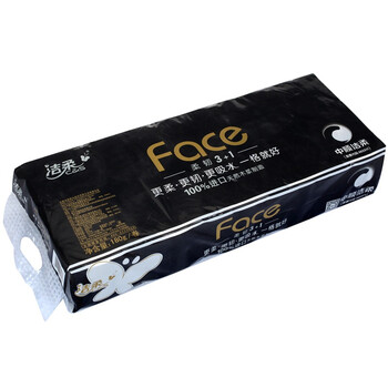 洁柔（C&S） 卷筒卫生纸 Face系列 4层 180g （10卷装）