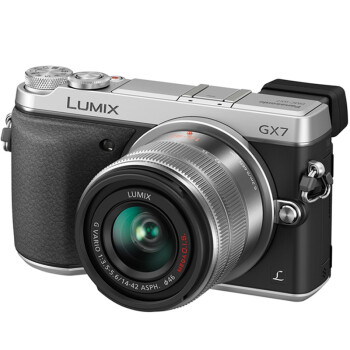 松下（Panasonic） DMC-GX7KGK-S 微型可换镜头套机 银色 （14-42mm）